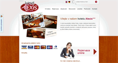 Desktop Screenshot of hotelalexis.cz