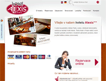Tablet Screenshot of hotelalexis.cz